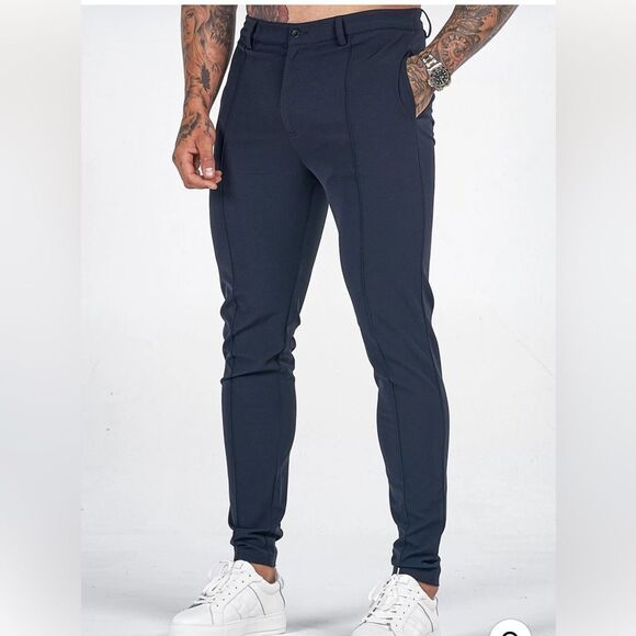 ✨ Icon Voco Trousers 2.0 in Navy Blue - Size 32, New With Tags, Inseam 29” - Picture 1 of 6